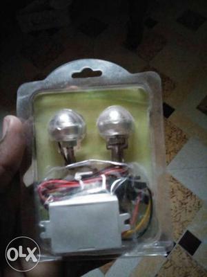 Silver And White Electronic Component