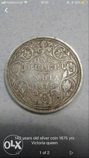 Silver coin of queen victoria...more than 100