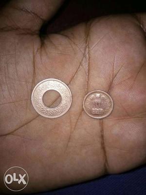 Two Round Copper Coins