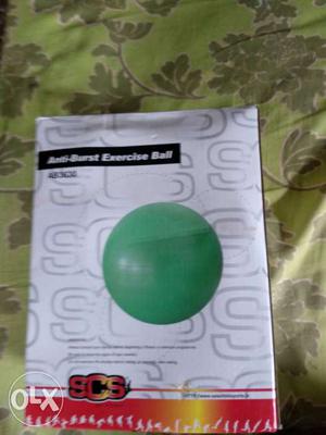 Unused. Exercise ball for gyming and abs. With air filler