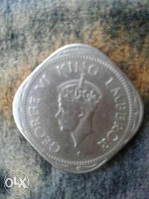2 Silver Paise Coin