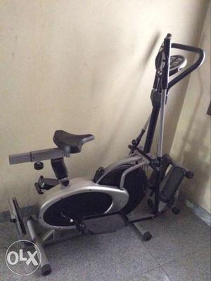 Black And Gray Elliptical Trainer
