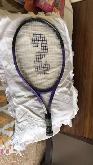 Black And Purple Tennis Racket