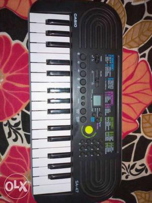 Black And White Casio Electronic Keyboard