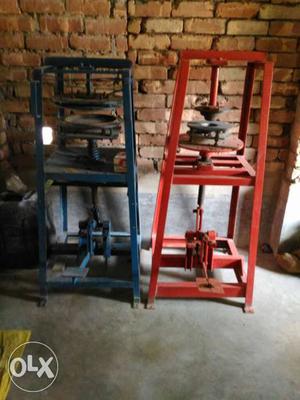 Blue And Red Press Equipments