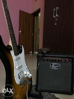 Cort guitar amplifier with distortion and reverb