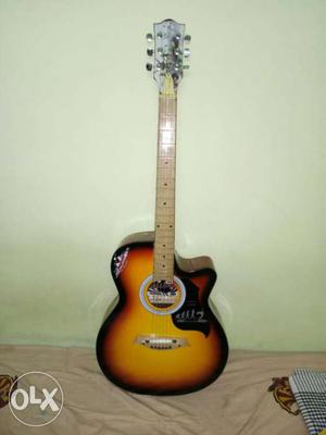 Cutaway Brown Burst Acoustic Guitar