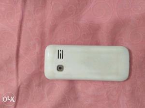 Feature phone, single sim 2G phone, sheen white colour