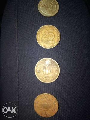 Four Round Gold Commemorative Coins