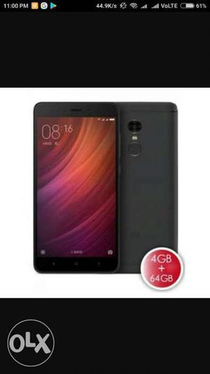MI NOTE4 4GB Rom 64 Gb Internal 1 month Old only
