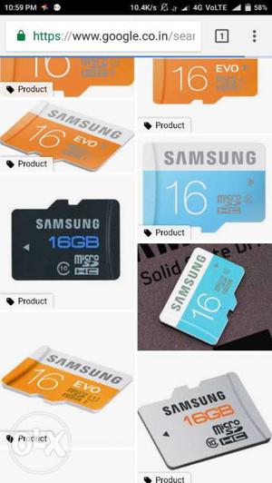 Samsunge 16 gb memory card good condition