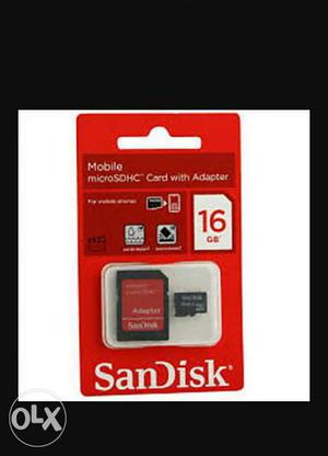 Sealed SanDisk 16gb SD card
