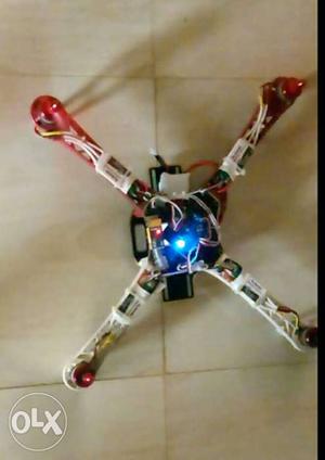 White And Red Quadcopter