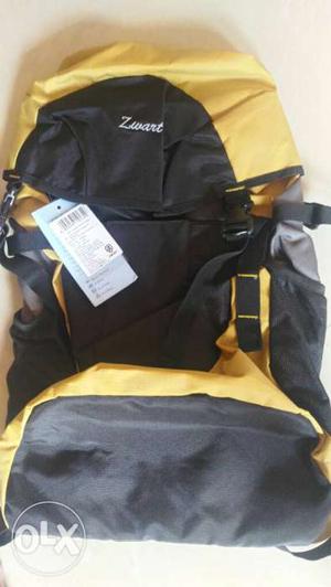 32lt Black And Yellow travelling Backpack