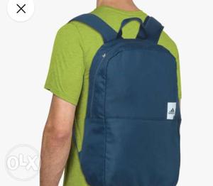 Adidas blue bagpack.. only one mnth old.