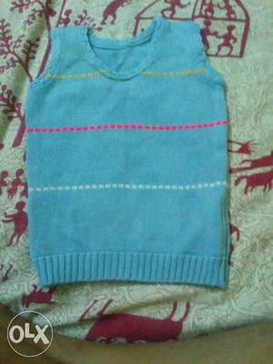 Baby's sea- blue sweater