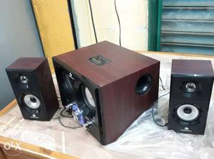 Black And Brown 2.1 Multimedia Speaker