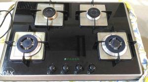 Black And Gray Faber Gas Stove