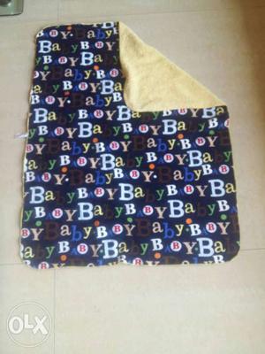 Blue And Multicolored Baby Boy Print Textile