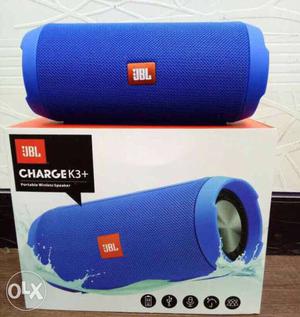 Blue JBL Charge K3+ On Box