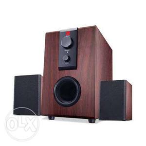 Brown And Black 2.1 Channel Speaker