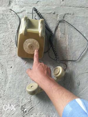 Brown Rotary Phone
