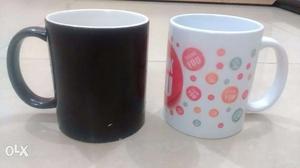Coffee Mugs (Black and White pair) for sale
