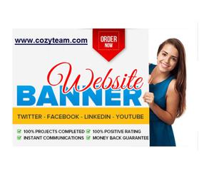 I Will Design Web Banner, Header, Facebook, Google, Twitter