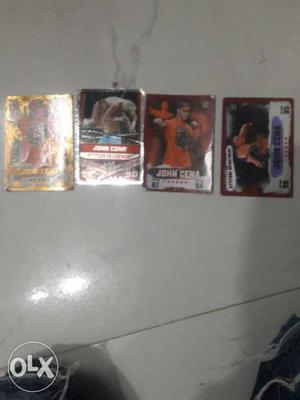 John cena gold silver and simple cards