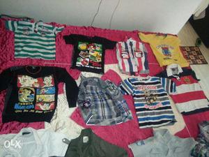 Kids t-shirts and shirts in excellent condition,