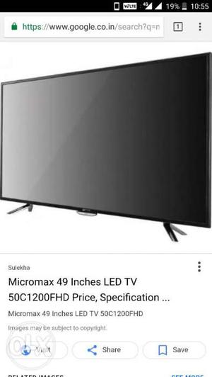 MICROMAX 50 INCH LED TV NOT WORKING.No scratch no