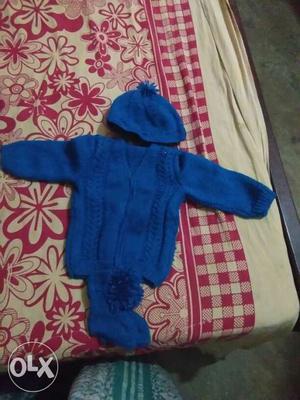 New born baby blue colour sweater