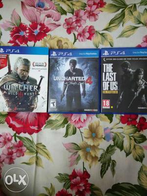 PS4 games Witcher 3 Uncharted 4 Last of us