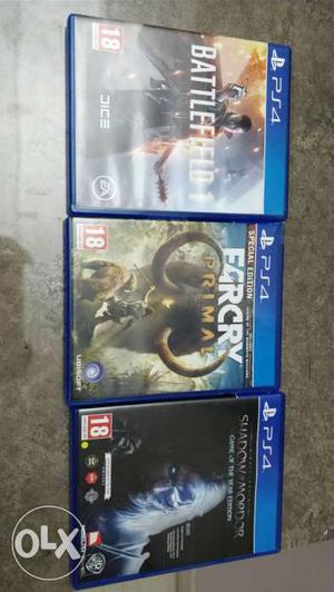 PS4 games|Battlefield 1|Farcry primal|Shadow of