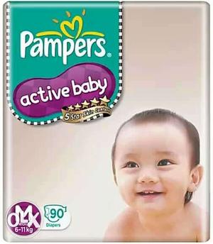 Pampers (M size)(6-11kg) - 90 diapers pack MRP Rs