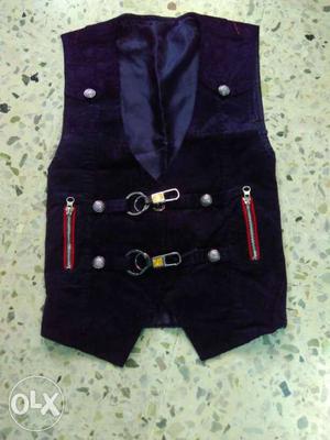 Party jacket for 7 year old boys. velvet fabric.