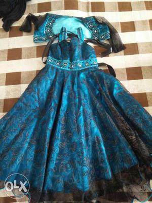 Party wear frock with jacket for 3-5 year girl.