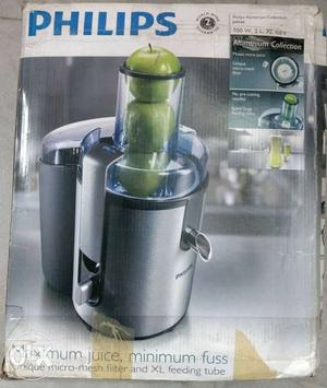 Philips Aluminium Collection Juicer. Used twice only. In