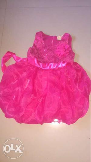 Pink frock for 2 to 3 yr old