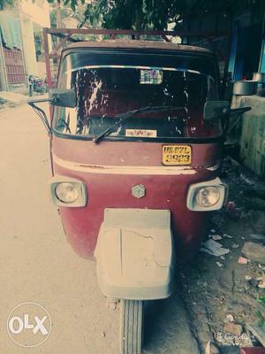 Red Auto Rickshaw