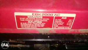 Shri ram Honda generator top condition working sale