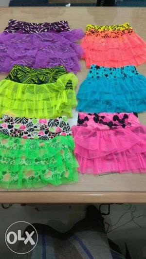 Six Ruffled Skirts