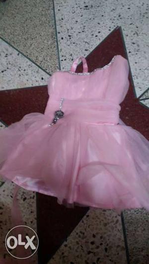 Size 18 baby pink frock