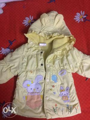 Thermal jacket for 2-3 year old kid. Yellow