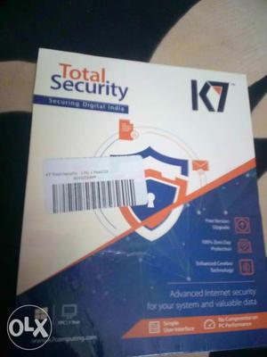 Total Security, antivirus, k7, seal pack, with CD