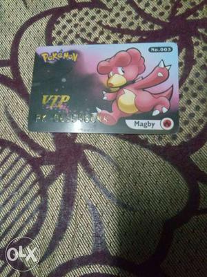 Urgent selling pokemon vip card magby for genuine buyers