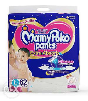 We have diapers huggies,mamy poko,teddy, we have