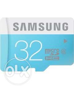 White And Blue Samsung Micro SD Card 32 GB