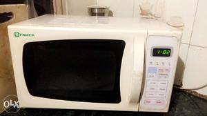 White Countertop Microwave Oven