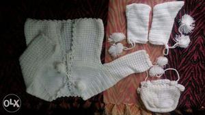 Woolen Knited Dresses For New Born Babies